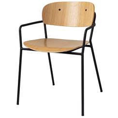 Стул с подлокотниками Torfrid, светлый орех