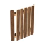 33336 АБАЖУР для светильника угловой 29,5*27,5*6 СМ, ПЛОСКИЙ, ОБОЖЖЕННАЯ ЛИПА (1) "БАННЫЕ ШТУЧКИ"