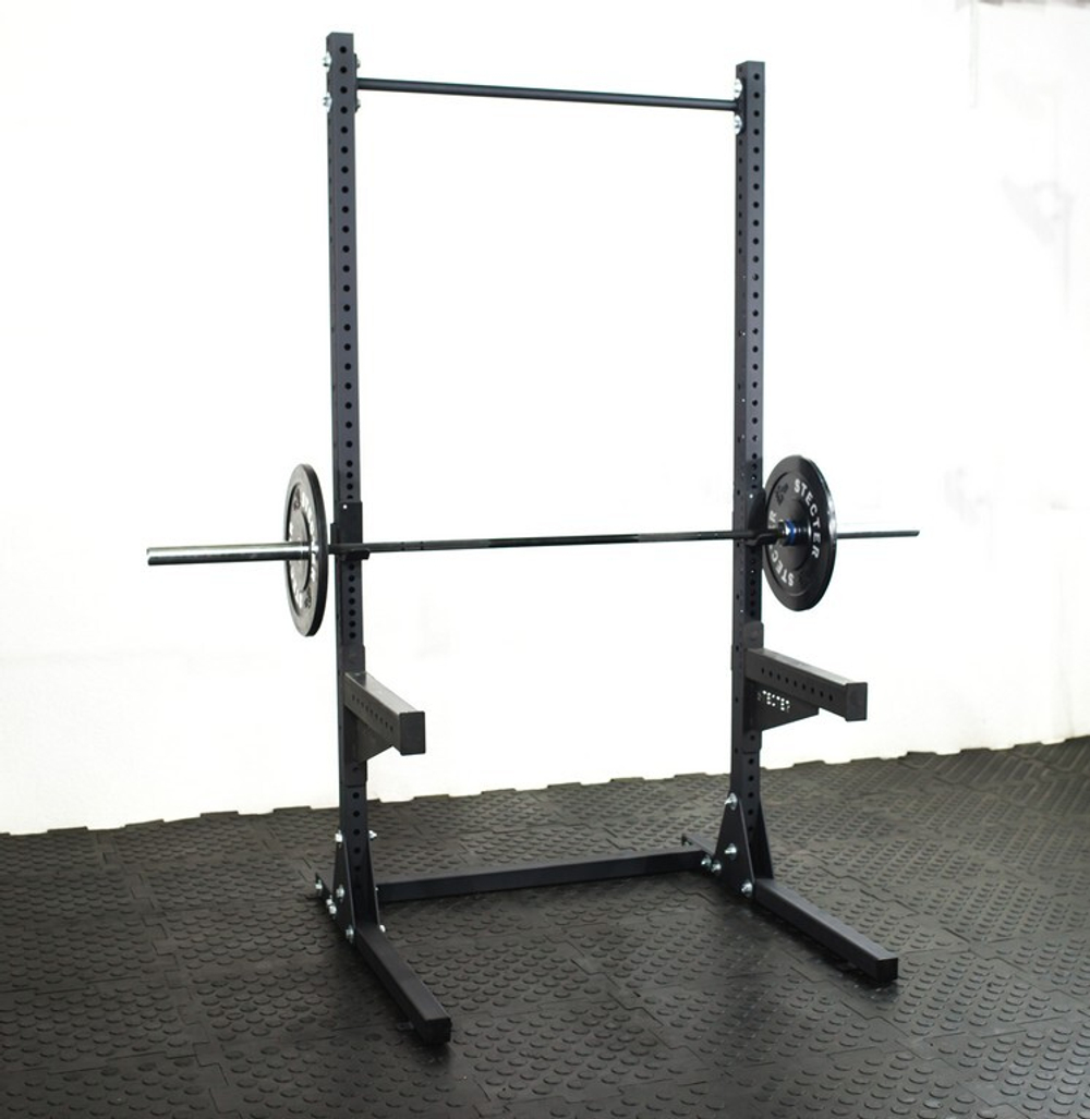 Стойка для штанги с турником и страховочными упорами (H=2,37м)