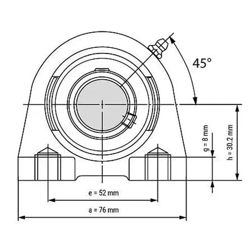 Подшипниковый узел UCPA204 TECHNIX (d20)