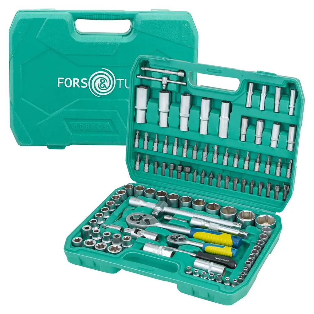 Набор инструментов 108пр. 1/4'', 1/2'' FORSandTUNE FORSandTUNE-41082-5
