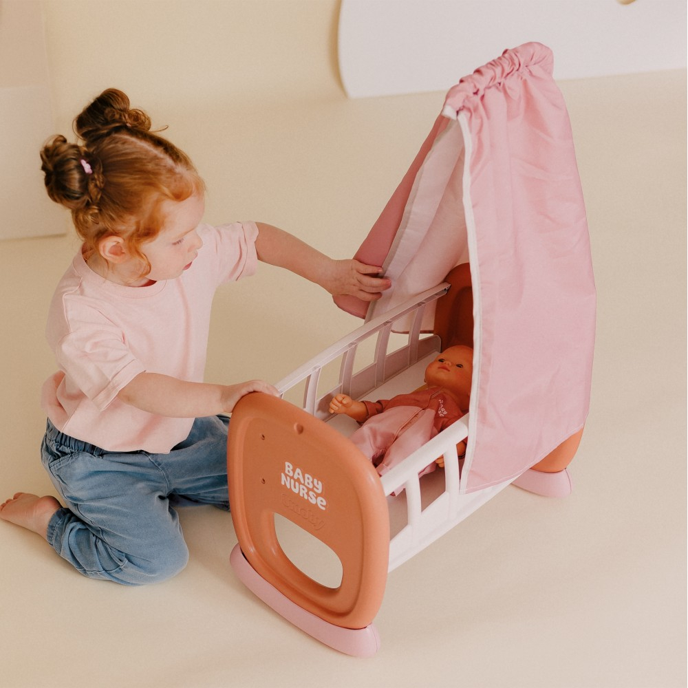 Smoby Baby Nurse - Колыбель с балдахином Для куклы 42 см 220391