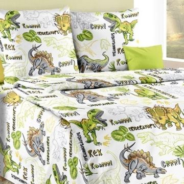 Полуторный комплект детского постельного белья Эра динозавров поплин