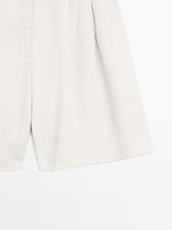 Massimo Dutti Плиссированные шорты, белый