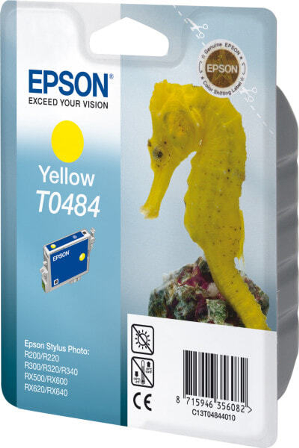 Картридж струйный желтый 1 шт Epson T0484 C13T04844010