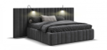 Кровать BOSS INFINITY 180*200 велюр Monolit серая