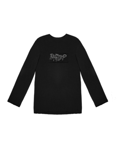 Лонгслив с нашивкой "Райтер". Черный