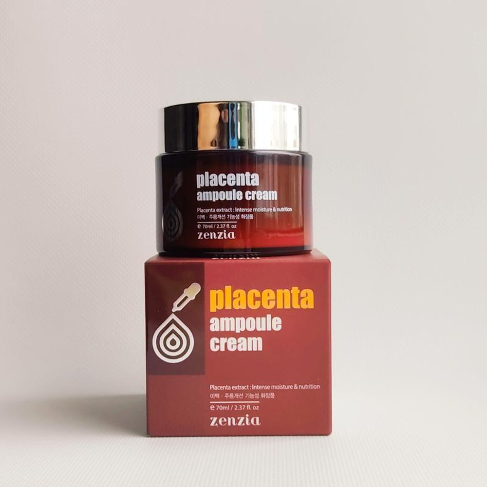 Крем для лица с плацентой ZENZIA Placenta Ampoule Cream Срок январь 2026