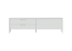 Тумба Type под ТВ 2 ящика откидная дверь (белый)