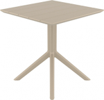 Стол пластиковый Siesta Contract Paris Table 70, бежевый