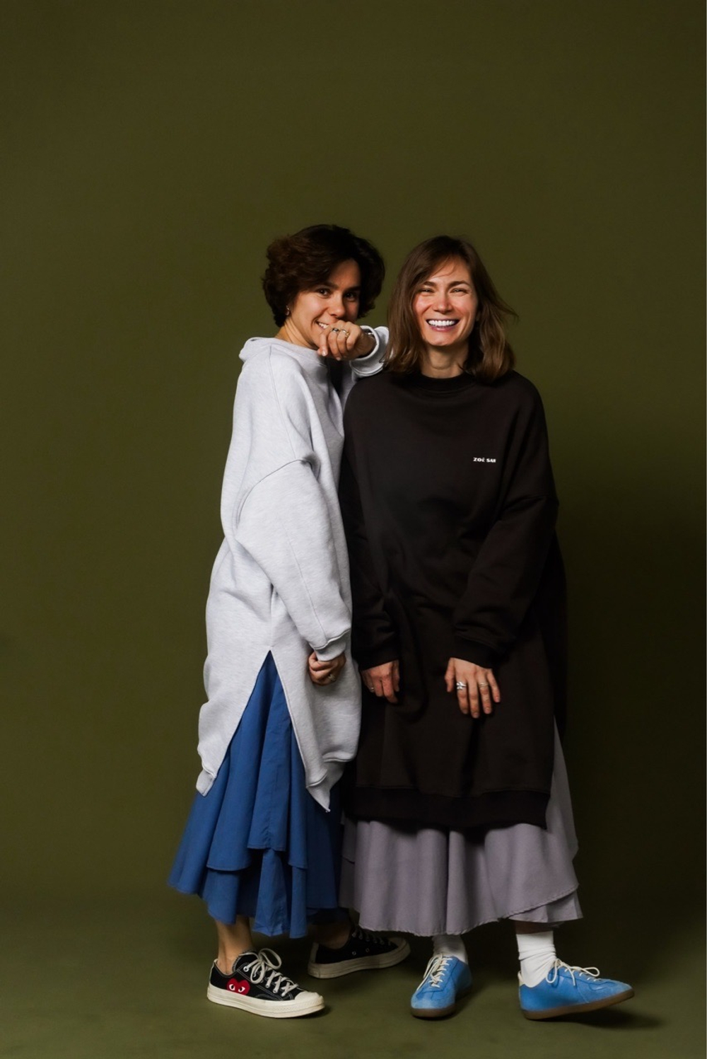 Туника из футера без начеса, светло-серый меланж