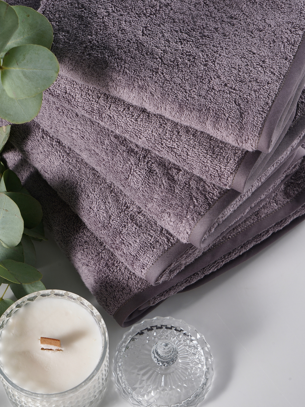 Набор полотенец 5шт Claire Batiste Atelier Ile фиолетовый