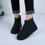 Многоразовые бахилы черные Shoescondom (тонкий силикон)