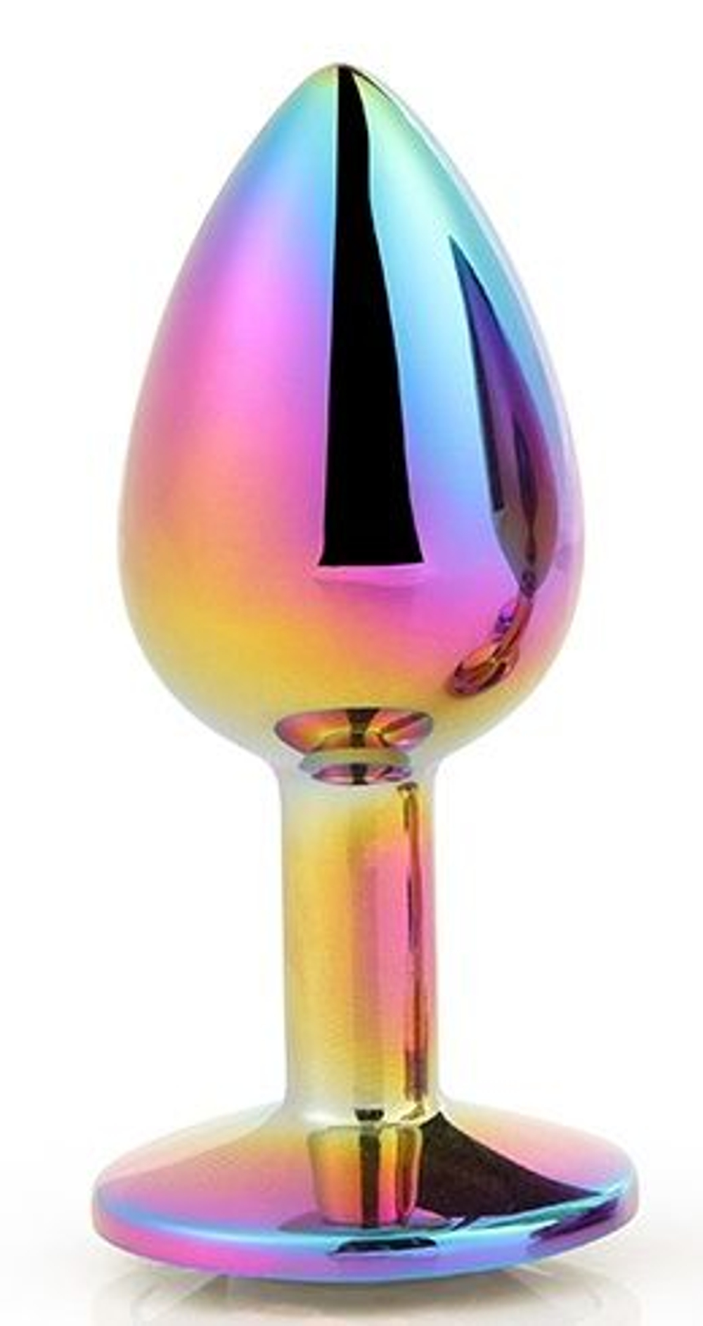 Анальная втулка Dream Toys Gleaming Love с радужным кристаллом