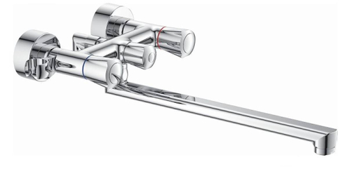 CN20866 Смеситель для ванны, длинный излив, силумин, хром