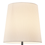 Настольный светильник 1х40Вт Е27, металл/ткань, черный/белый