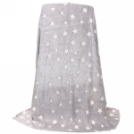 Плед 150*200см «Neon-Звезды» светящийся, цвет серый, микрофлис Ультрамарин