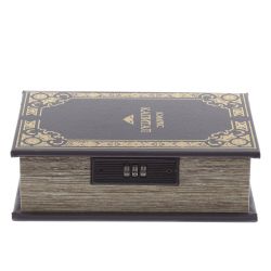 GAEM Шкатулка-книга с кодовым замком, L16 W6,5 H22 см