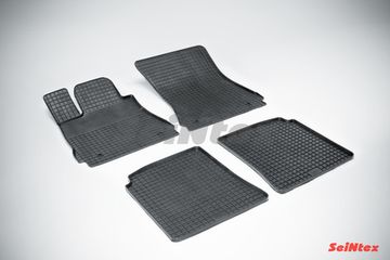 Резиновые коврики в салон Mercedes-Benz S-класс [W221] Long (2005-2013) "Сетка"