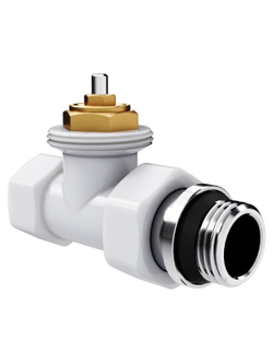 Набор термостатический прямой Royal Thermo Design 1/2"М30х1,5 (Белый)