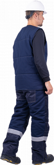 Костюм зимний "Петролеум-2" полукомбинезон (т.синий)