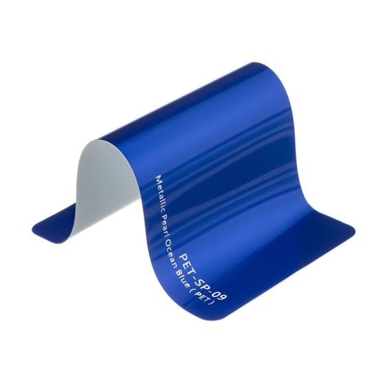 Пленка PET перламутровая синяя глянцевая Ocean Blue Carbins