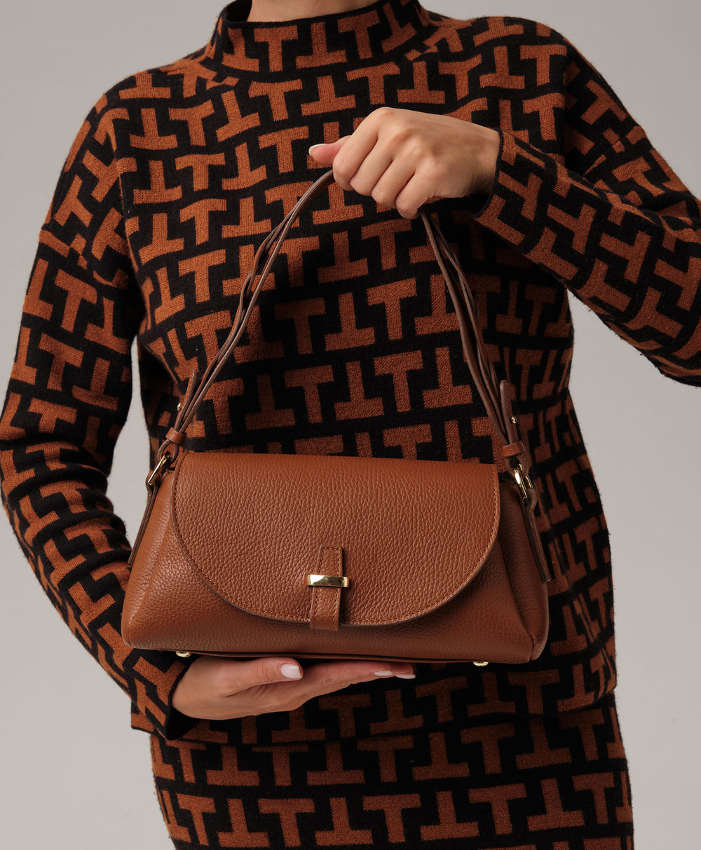 Кожаная сумка Deboro 31117 фундук