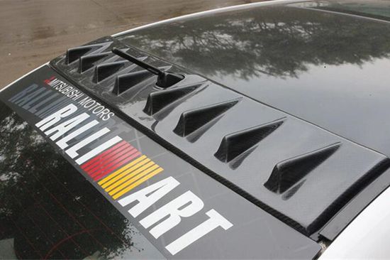 Козырек на заднее стекло V.1 глянцево - черный для Mitsubishi Lancer MK8 2007-2015 Sedan