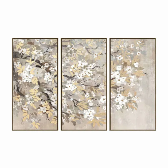 Набор из 3 постеров In the Garden 180х120 см, бежевый