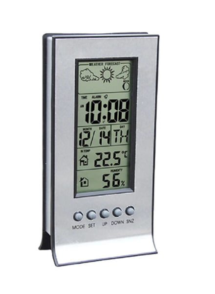 Метеостанция 9-50С с влажностью 20-95%, часы/будильник/календарь, питание G13