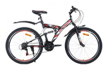 Велосипед 26" AVENGER F260, черный/оранжевый неон, 18"
