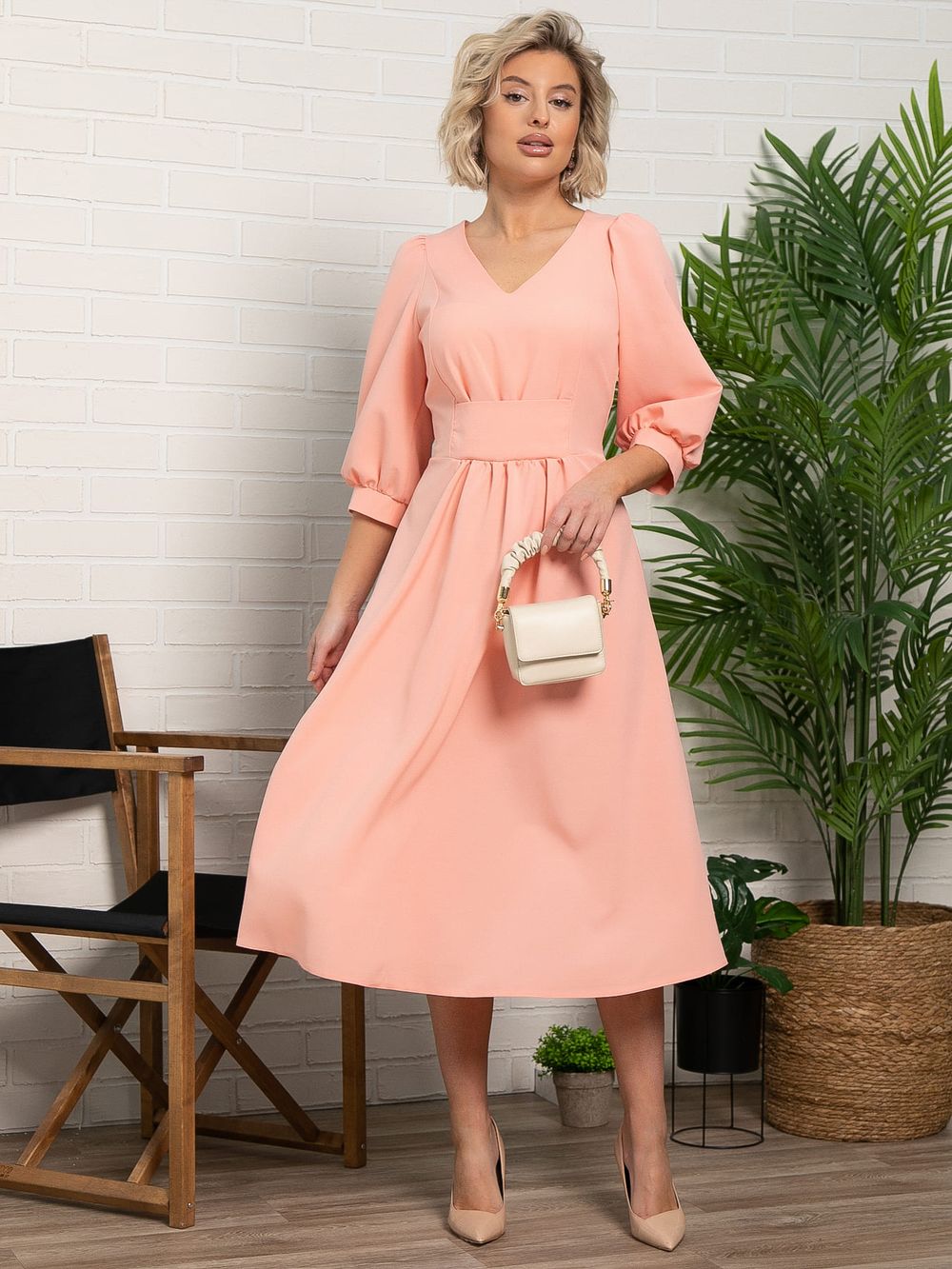 Платье Мадлен (персик) П15623-18М LT Collection