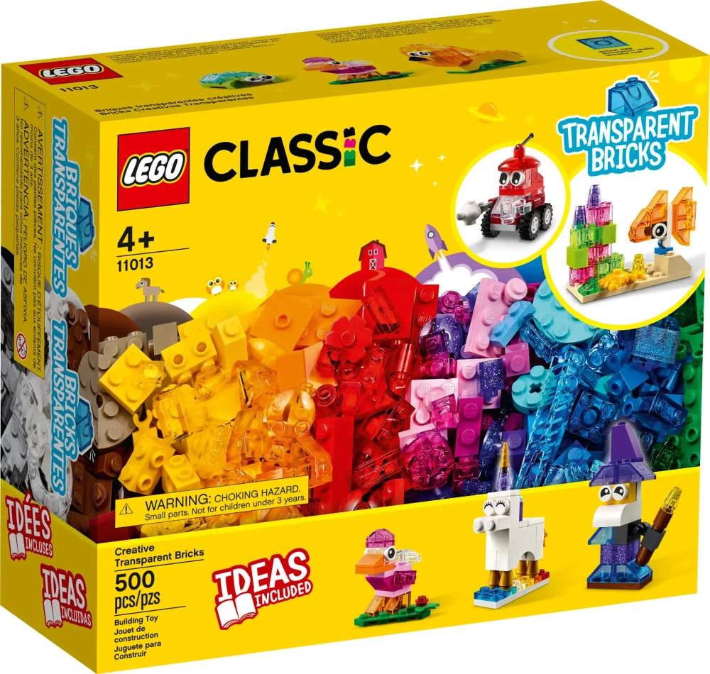 Конструктор LEGO Classic 11013 Набор с прозрачными деталями