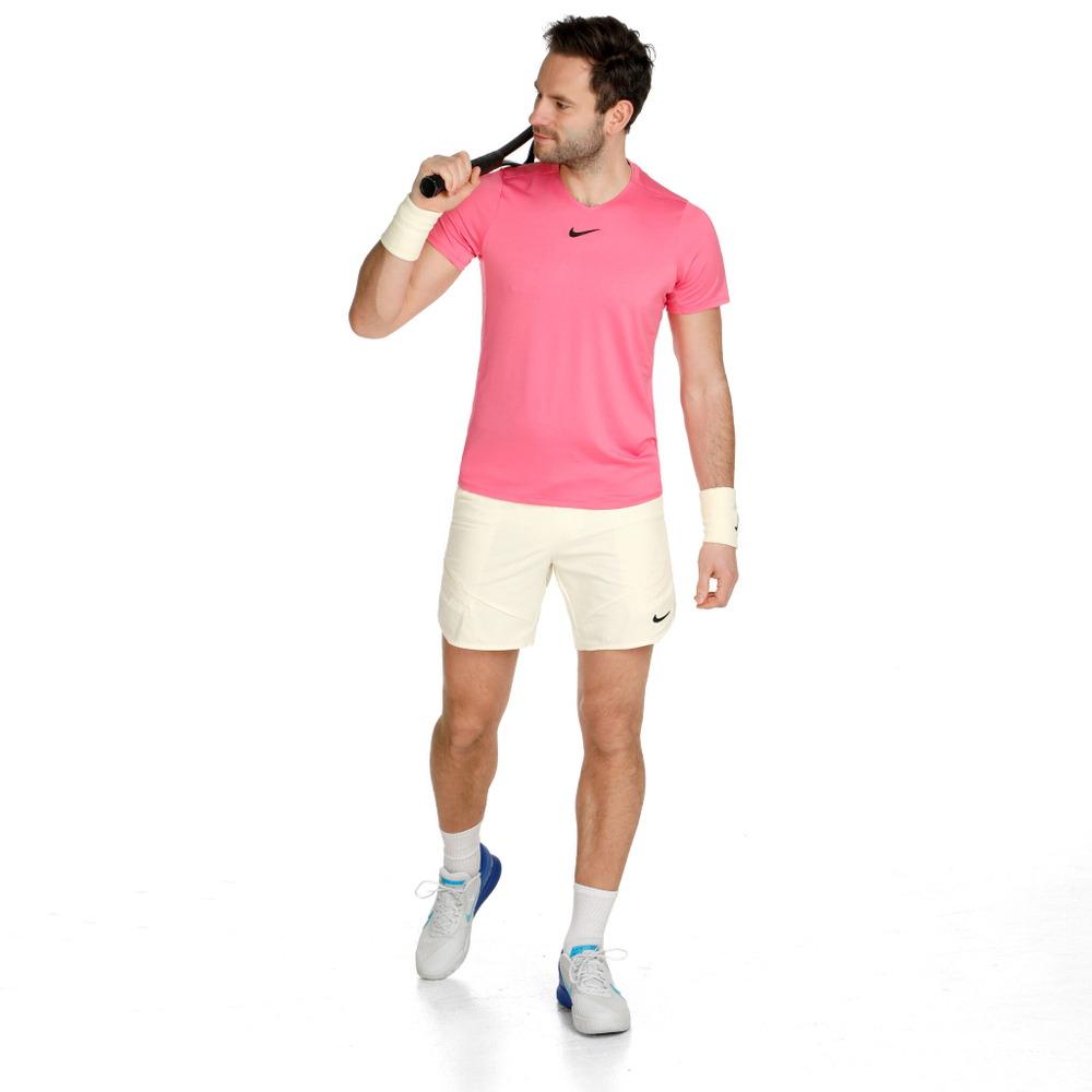 Мужское теннисное поло Nike Dri-Fit Advantage Dri Fit T-Shirt Men - Pink