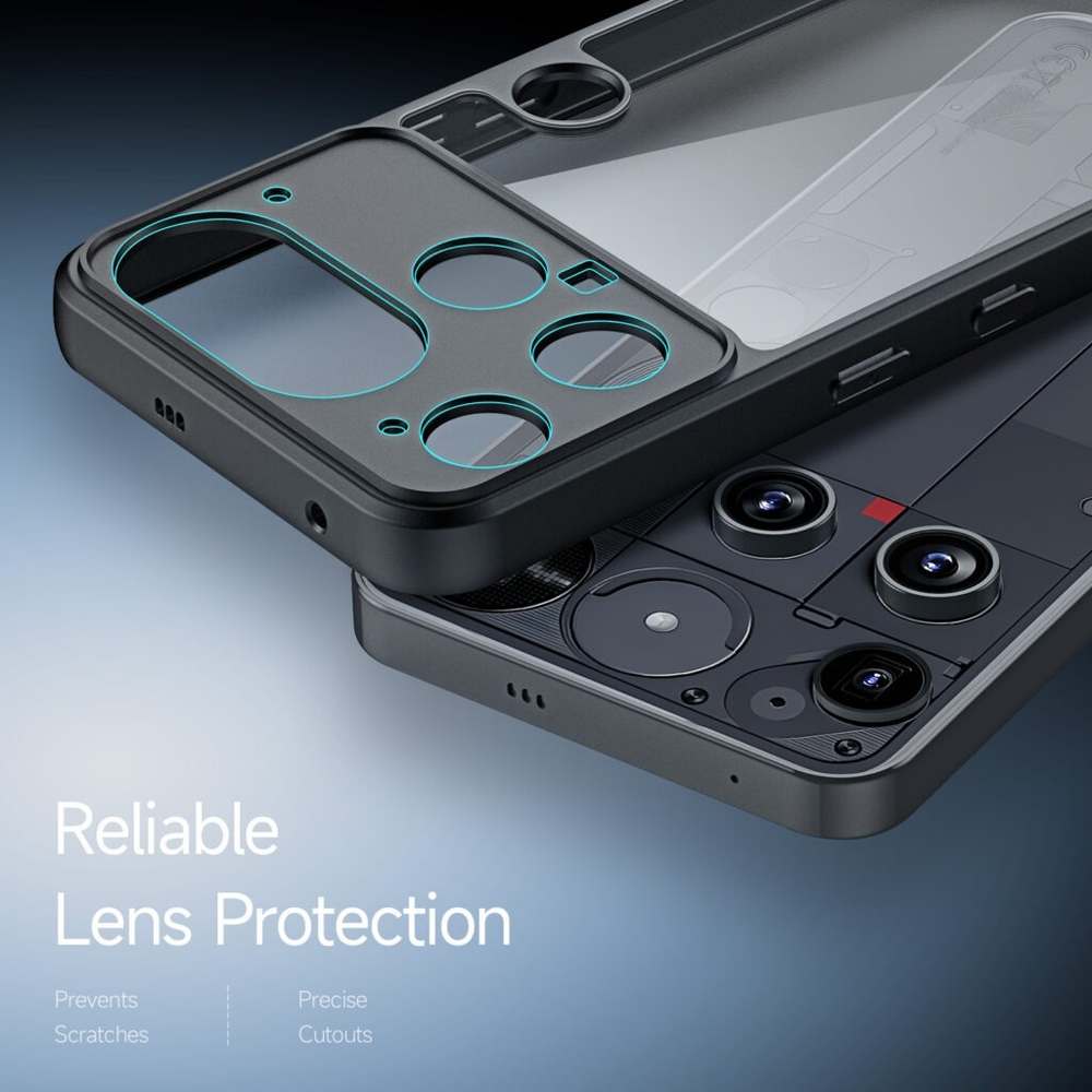 Чехол прозрачный с мягкими рамками от Dux Ducis для Nothing Phone 3, серия Aimo Series Case