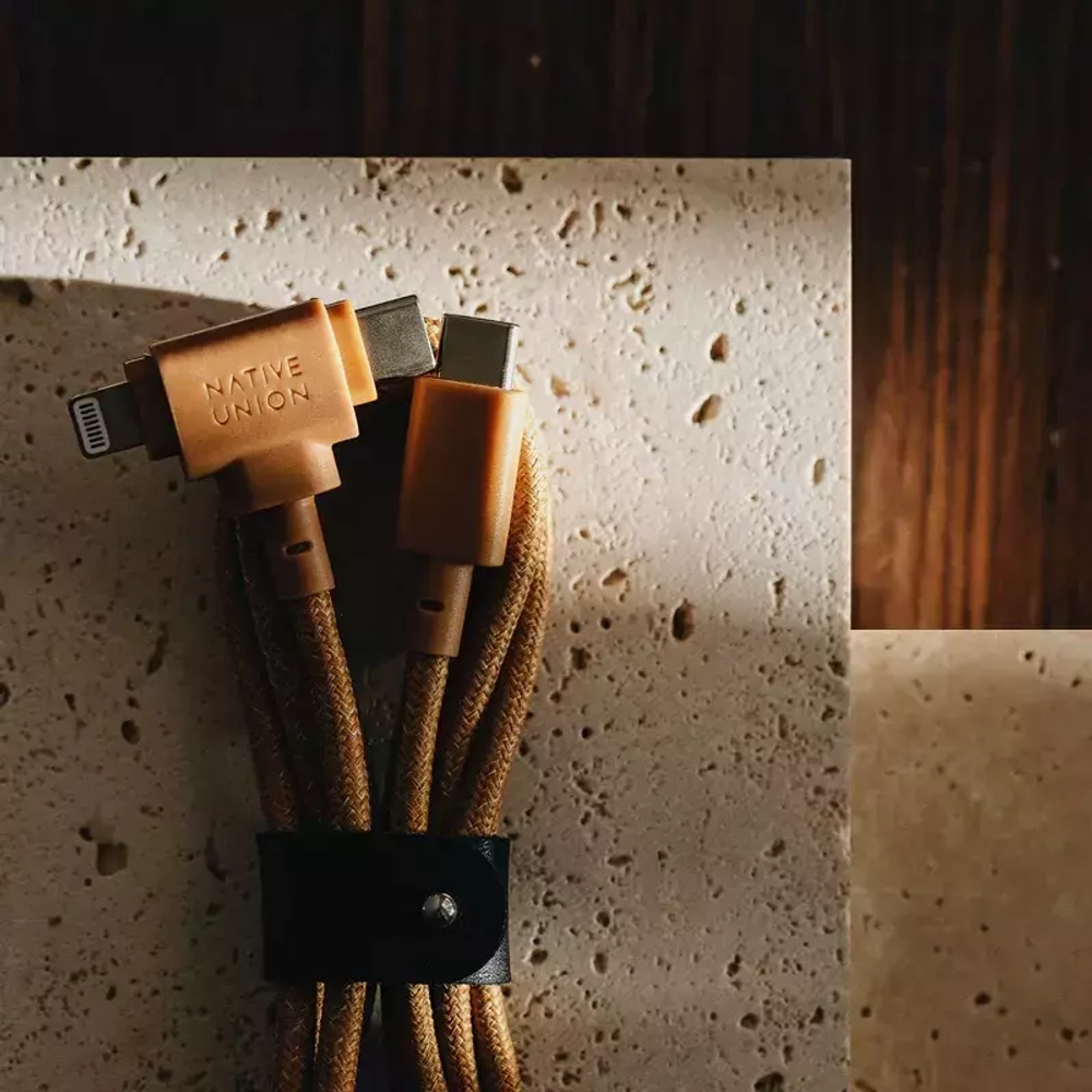 Кабель Native Union Belt Cable Duo 1,5 м (USB-C to USB-C/Lightning)