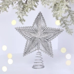 Звезда на ёлку 20*23 см «Волшебница», Серебро