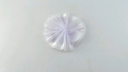 Бант для волос белый Школьница атлас 17 см У-4 (46300162)