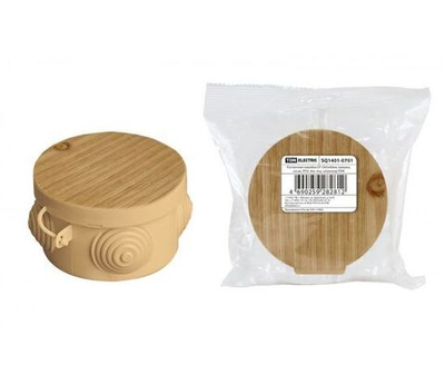 Распаечная коробка с крышкой ОП D65х40мм, IP54, 4вх. TDM SQ1401-0501 - 4 шт