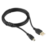 Кабель USB - Mini USB (черный) 1.8м, с фильтром