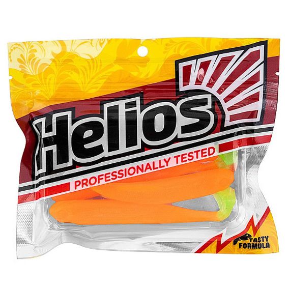 Виброхвост Jumbo 4,95&#39;/12.5 см Orange &amp; Greene 5шт. (HS-7-025) Helios