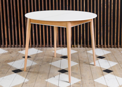 Стол обеденный Арека К1100 (бук/тон 1/тон подстолья 2/ножка 8)  110х110(140)