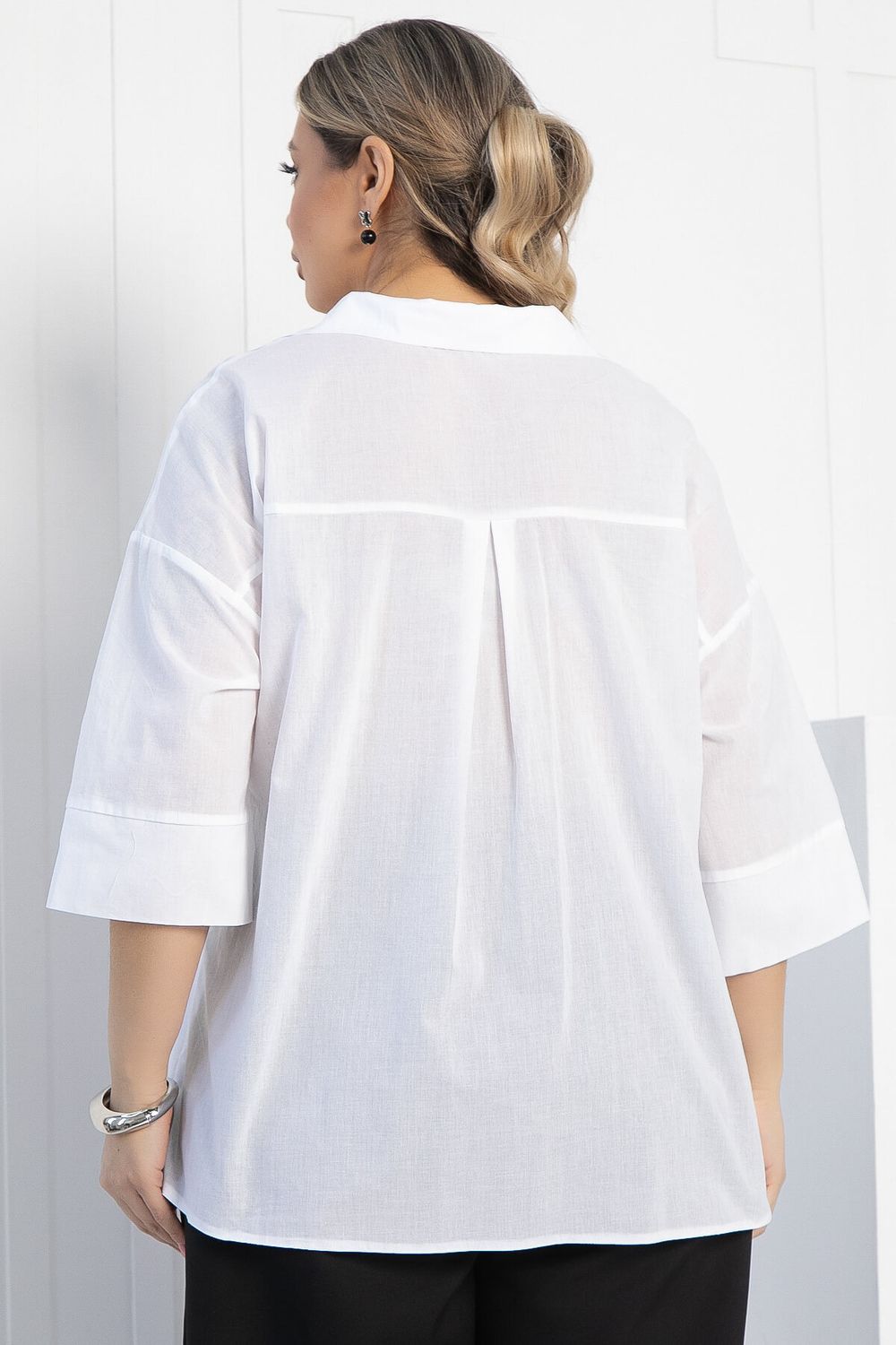 Блуза Легкость движения (белая) Б12945-30М LT Collection