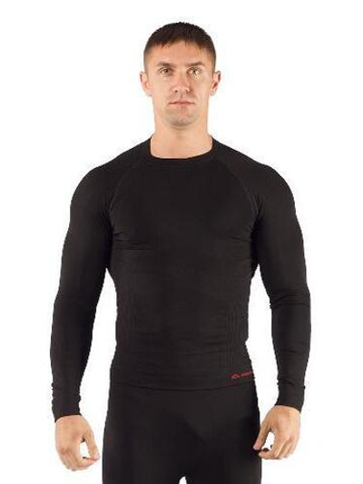 Футболка мужская Apol/ дл. рукав/ синтетика/ черный/ L-XL, Apol9090LXL