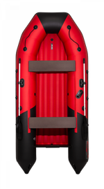 Таймень NX 3600 НДНД Бронированная красный-черный (лодка ПВХ)