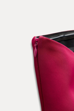 ZARA ТОП С ОТКРЫТЫМИ ПЛЕЧАМИ, ЦВЕТ БУРГУНДСКОГО ВИНА