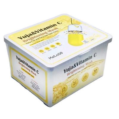 Meloso Mask Yuja&Vitamin C Brightening Маска для лица осветляющая с витамином C, 30 шт (370 гр)