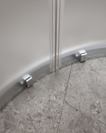 Душевой уголок Cezares MOLVENO-R-22-90+20-P-Cr, 110х110х195, профиль хром, стекло Punto матовое