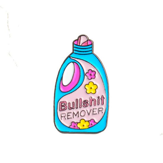 Пин на рюкзак и одежду. Bullsh*t remover