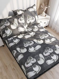 Простынь на резинке Сказка "Fluffy" 180х200 см, поплин